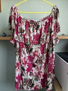 Together On/off The Shoulder Floral Top Size 30 - Picture 1 of 6