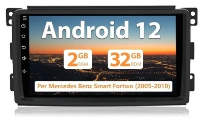 AWESAFE Android 12 Autoradio per Mercedes Benz Smart Fortwo 451 (2005-2010)  - Immagine 1 di 4