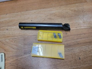 KENNAMETAL 1" INDEXABLE BORING BAR GROOVING THREADING + INSERTS - Picture 1 of 3