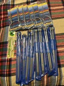 Huge Lot Of 15 Knitting Needles And Circular New - Picture 1 of 4