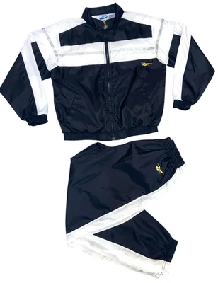 Vintage Women's XL Reebok I3 Black/White Tracksuit Allen Iverson Collection  - Image 1 of 4