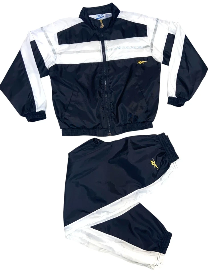 Vintage Women's XL Reebok I3 Black/White Tracksuit Allen Iverson Collection  - Image 1 of 4