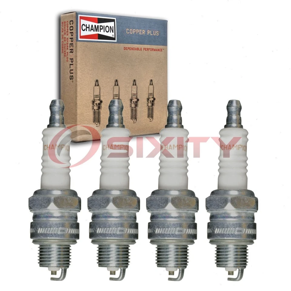 4 bujías Champion Copper Plus para 1949 Simca 1200 1,2 L L4 encendido au Foto 1 de 4