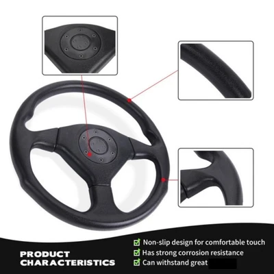 Karting Steering Wheel Shockproof Design Comfort Grip Motorsport Upgrades for - Image 1 of 4
