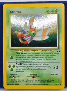 Pokemon Unlimited Neo Discovery Yanma 17/75 NM Holographic WOTC Free Ship! - Picture 1 of 4