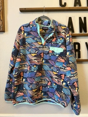 Patagonia Synchilla Snap T Fleece Pullover Womens XL Colorful Aztec Joy Pitch - Image 1 of 4