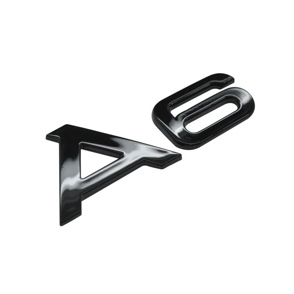 LETRAS TRASERAS AUDI A6 PARA TAPA MALETERO, INSIGNIA, EMBLEMA, NEGRO BRILLANTE Foto 1 de 1