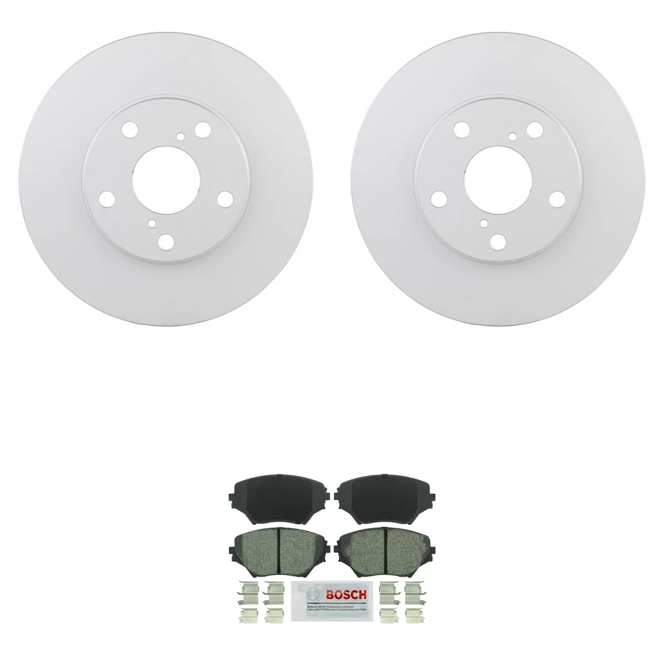 Kit de pastillas de freno de disco de cerámica azul rotor Quietcast delantero Bosch para Toyota RAV4 Foto 1 de 1