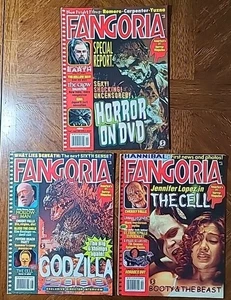 FANGORIA Magazine, Lot of 3. #193, 195, 196. Vintage 2000 HORROR! *VG - Bild 1 von 4