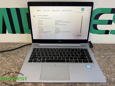 HP EliteBook 840 G5 i7-8550U 1.80GHz 16GB RAM No OS/HDD/SSD - Image 1 of 4