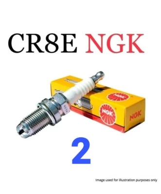 2 × CR8E NGK (1275) | CR8E (Two) NGK | Free Postage | Genuine NGK Spark Plugs - Image 1 of 3