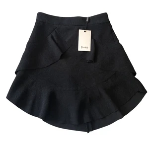 Bardot Ladies Petite Black A-Line Flutter Mini Skirt Size 6 BRAND NEW with Tags - Picture 1 of 12