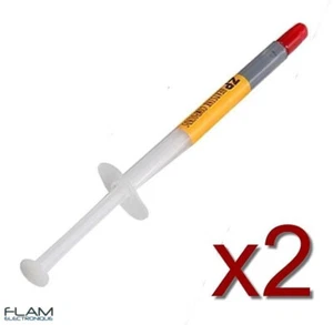 2x pâte thermique 1g ZP-08 pour CPU-GPU / 2x High Quality Thermal Paste syringue - Foto 1 di 3