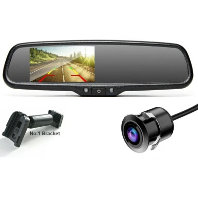 4.3" Car Rear View Monitor Flush Mount Backup Reverse Camera Bracket for Toyota - Image 1 of 4