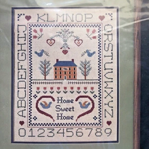 Home Sweet Home Sampler Kreuzstich Set Golden Bee Vintage 1986 versiegelt 60244 - Bild 1 von 4