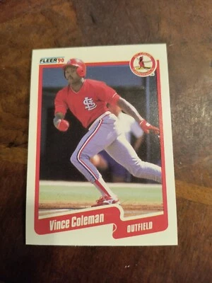 VINCE COLEMAN 1990 FLEER #245 FREE SHIPPING - Image 1 of 2