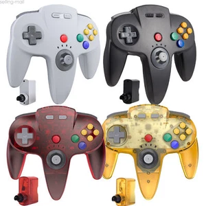 Wireless N64 Controller Remote with Rumble Pak & Rechargeable for N64 System - Picture 1 of 37