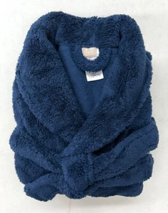 NEW Pottery Barn TEEN Classic Long Bath Robe~Navy~NO MONO - Picture 1 of 1