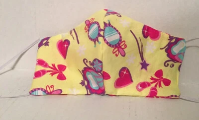 Желтая маска для лица моющаяся дышащая  - Изображение 1 из 4