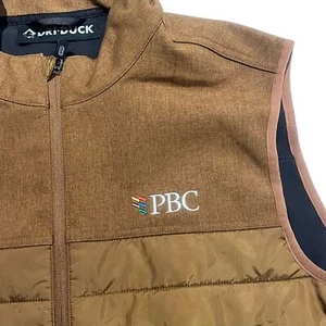 Dri-Duck PBC Jif Men's Size Large DDX Summit Brown Storm Shield Puffer Vest - Picture 1 of 8