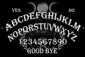 OUIJA BOARD METALLSCHILD Halloween spirituelle Hexerei Wicca 2 - Bild 1 von 1