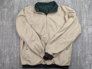 FootJoy Golf Jacket Mens XL 1/4 Zip Heavy Coat Vintage Khaki Fleece Lined - Picture 1 of 9