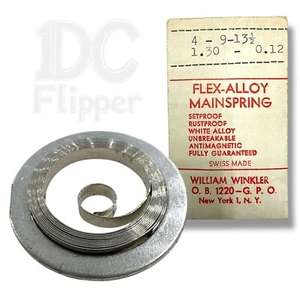 Mainspring 1.30 x 0.12 x 13.5 Alloy Watch Part Denn. 4 x 9 x 13 1/2 NOS Read! - Picture 1 of 2
