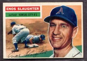 1956 Topps Set-Break #109 Enos Slaughter VG-VGEX (gray back) *JAYSACE* - Picture 1 of 2