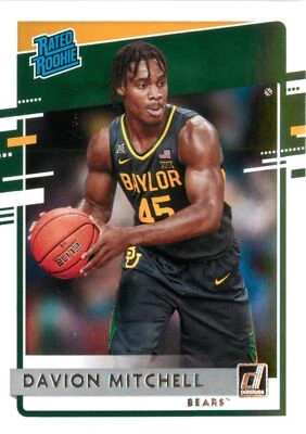 Davion Mitchell RC 2021 Chronicles Draft Picks Donruss Rated Rookie Card #35 - Image 1 of 2
