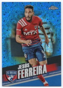 Mini diamante azul Topps 2022 cromado MLS Jesus Ferreira 066/199 FC Dallas - Imagen 1 de 1