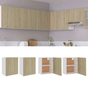 Hanging Cabinets 2 pcs Sonoma Oak 50x31x60 cm Engineered Wood vidaXL - Picture 1 of 11