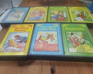 1986 My Audio Library Fairy Tale Classics 8 Audio Cassette Kid Story barely used - Picture 1 of 11