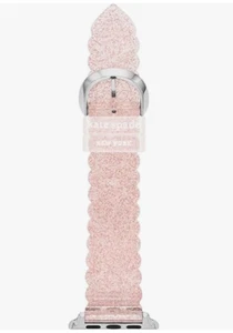 Genuine Kate Spade New York Apple Watch Pink Glitter Band 38/40/41 mm - Photo 1 sur 3