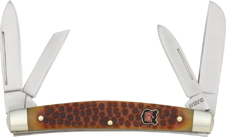 Robert Klaas Autumn Bone Congress Folding Pocket Knife - NEW - Kissing Crane - Image 1 of 1