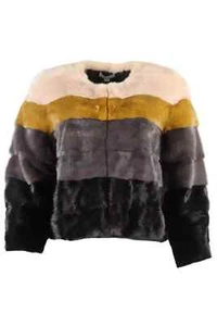 CHAQUETA DE PIEL DE VISÓN PEQUEÑA ROBERT RODRIGUEZ - Imagen 1 de 4