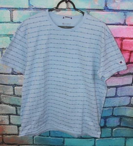 Champion T Shirt Mens Size XL All Over Print Athletic Performance Blue Adult - Picture 1 of 3