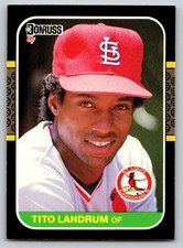 1987  Donruss #386 Tito Landrum St. Louis Cardinals