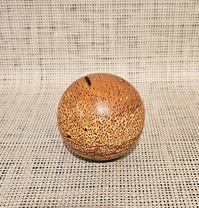Hawaii Hawaiian Coconut Wood Ball by Artist Kelly Dunn - 1 Ball ONLY - Picture 1 of 6