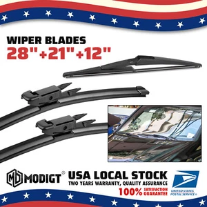 For Mercedes-Benz ML500 06-10 3 PCS 28"21"12" Windshield Wiper Blade All Season - Picture 1 of 15
