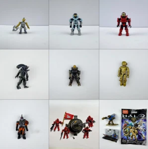 Mega Construx Bloks Halo COD Destiny Jackal Spartan Unggoy 2" Collectible Figure - Picture 1 of 11