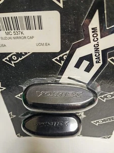 Suzuki GSXR600/750 GSXR1000 BLACK Vortex Mirror Block Off Offs Plates 2006 - Picture 1 of 1