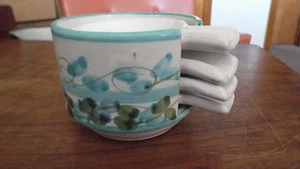 4 Midcentury Modern Raymor Era Italy Ceramic Ashtray Holder - Picture 1 of 5