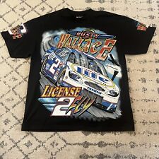 Vintage Rusty Wallace NASCAR Chase Authentics AOP Double Sided T-Shirt - Large