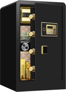 4.0 Cu.ft Safe Box Fireproof Waterproof, Home Safe Security Box W/Hidden Storage - Picture 1 of 8