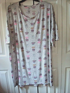 Nuevo camisón gris café talla 2X-3X para dama Plus - Imagen 1 de 2
