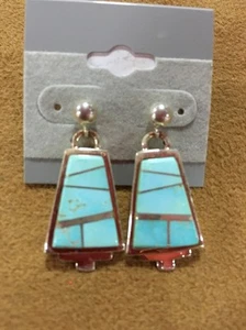 Navajo ~ Sterling Silber .925 Dornröschen Türkis signiert Billy Long - Bild 1 von 12