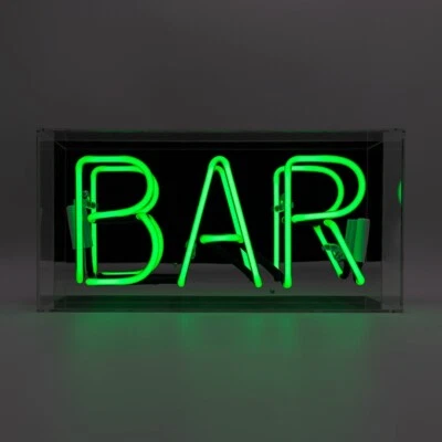 Locomocean - Green Bar Neon Glass Sign Locomocean - Neon Bar Sign - Image 1 of 4