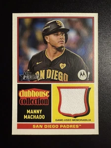 2025 Topps Heritage - Clubhouse Collection Relics Manny Machado #CCR-MM - Bild 1 von 2