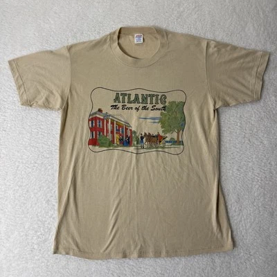 Camiseta De Colección Atlantic Beer of the South Puntada Única Jerzees EE. UU. Talla Grande Foto 1 de 4