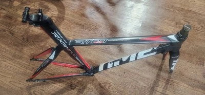 TIME RXRS Ulteam Carbon Rim Brake Road Frameset Frame Fork 53cm Top Tube - Image 1 of 4